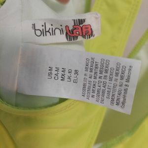 The Bikini Lab M Neon Lemon Lime One Piece Swim